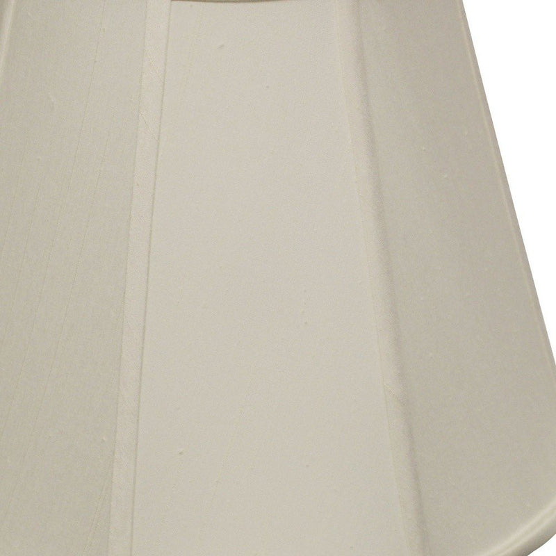 White Monay Shantung Silk Empire Lamp Shade
