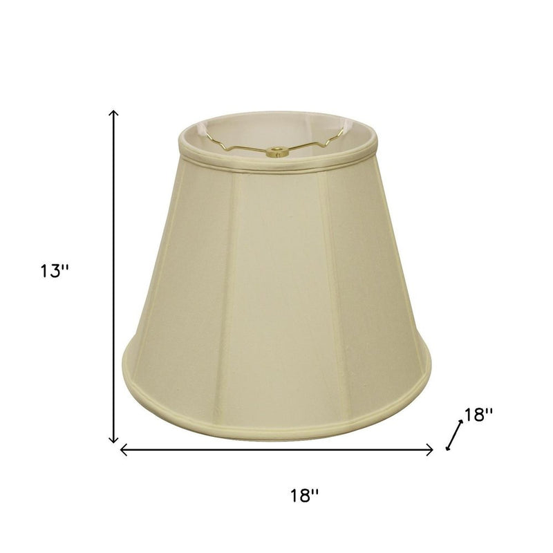 18" Ivory Slanted Empire Monay Shantung Lampshade