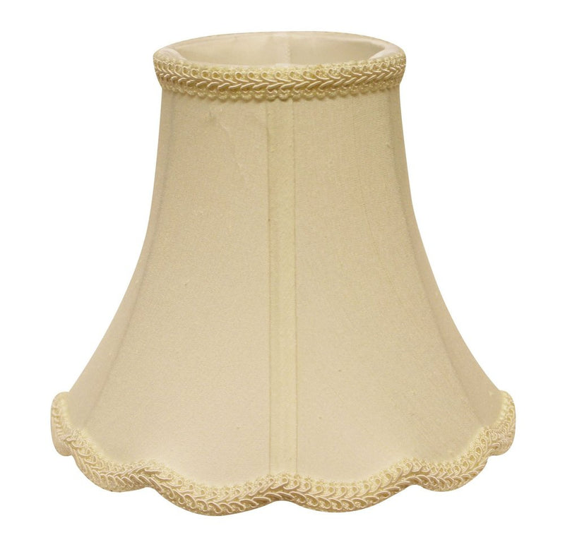 Ivory Monay Shantung Silk Bell Lamp Shade