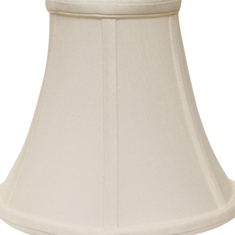 White Monay Shantung Silk Bell Lamp shade