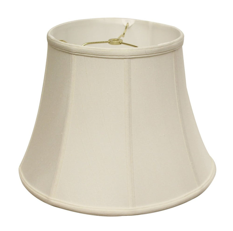 White Monay Shantung Silk Bell Lamp Shade