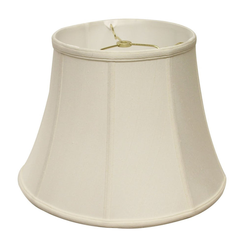 White Monay Shantung Silk Bell Lamp Shade