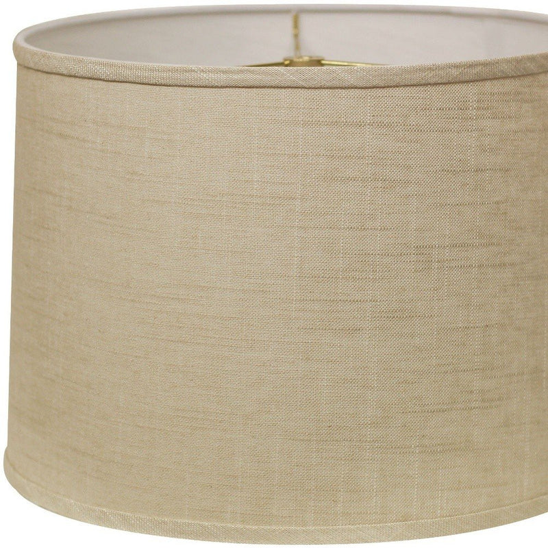 Light Yellow Linen Drum Lamp Shade