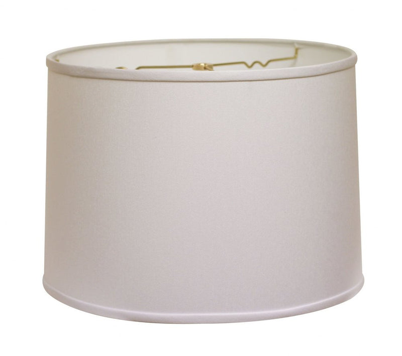 18" White Throwback Drum No Slub Lampshade