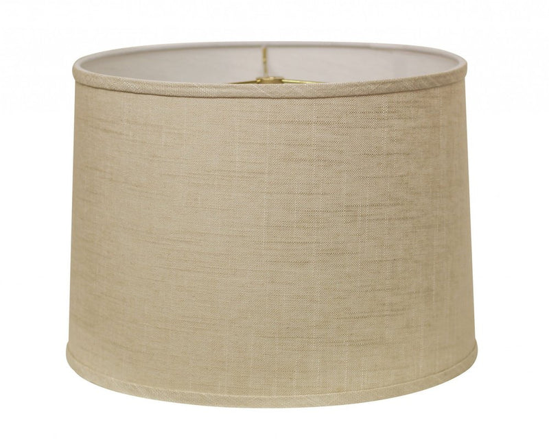 Light Yellow Linen Drum Lamp Shade