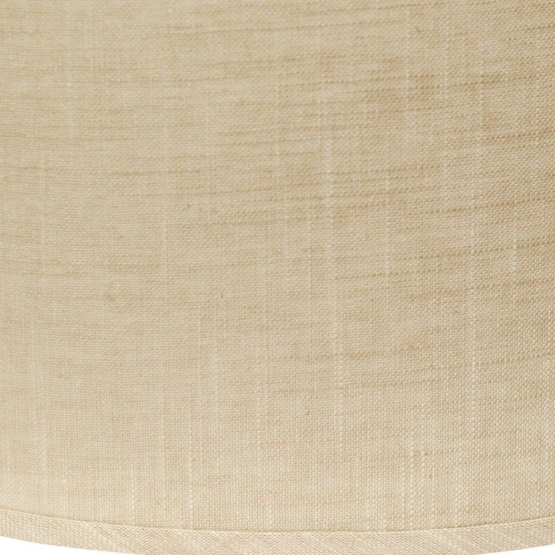 16" Light Wheat Throwback Oval Linen Lampshade
