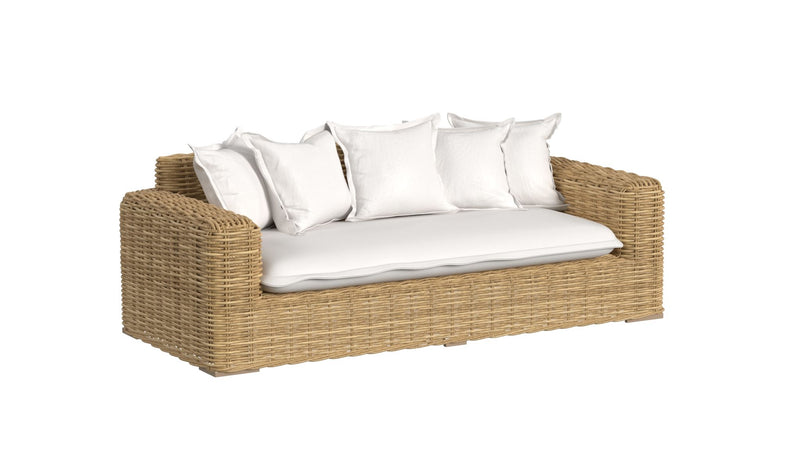 Playa - Loveseat - Light Brown / White