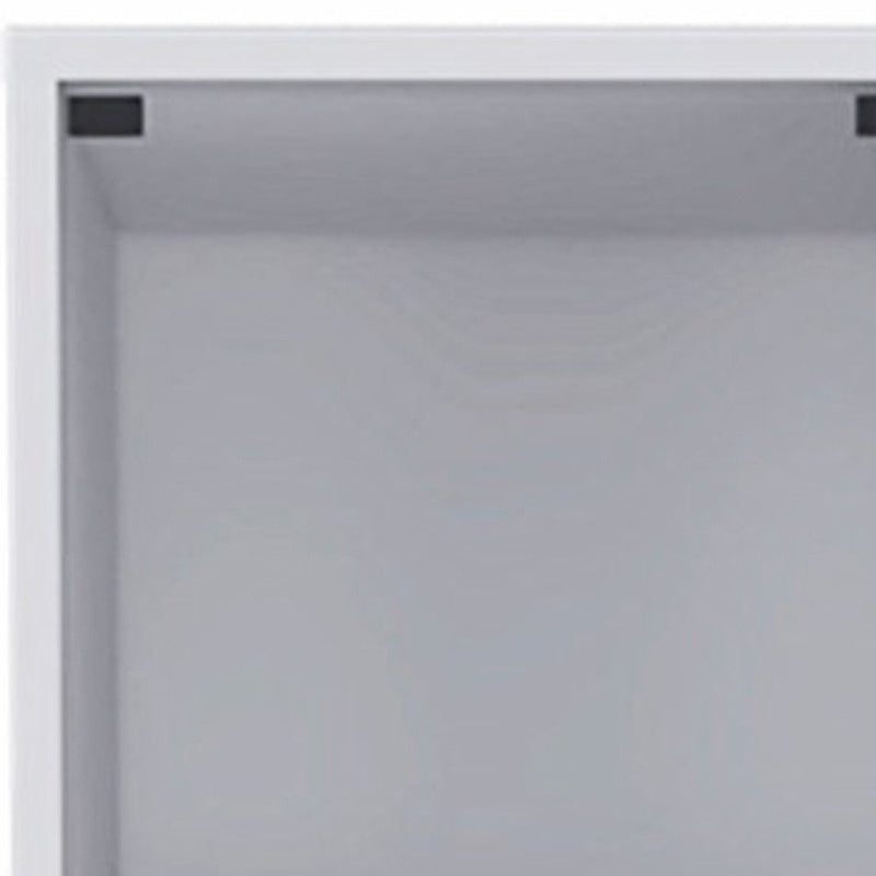 12" White Wood Linen Cabinet