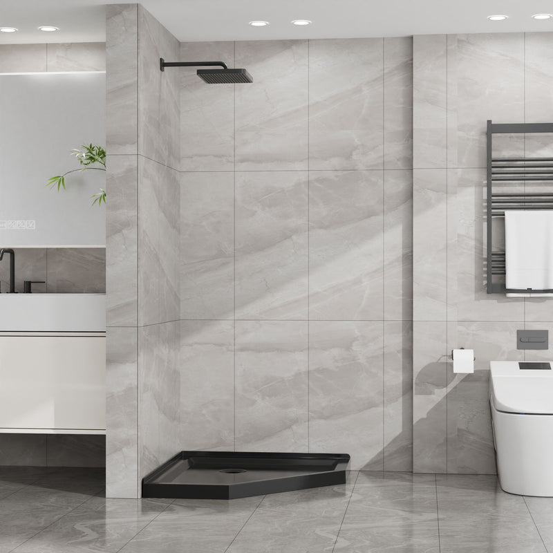 Goodyo - Neo-Angle Shower Base - Black