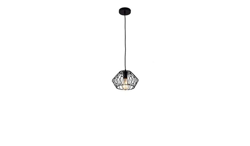 Black Unique Statement Metal Dimmable Chandelier With Black Shades