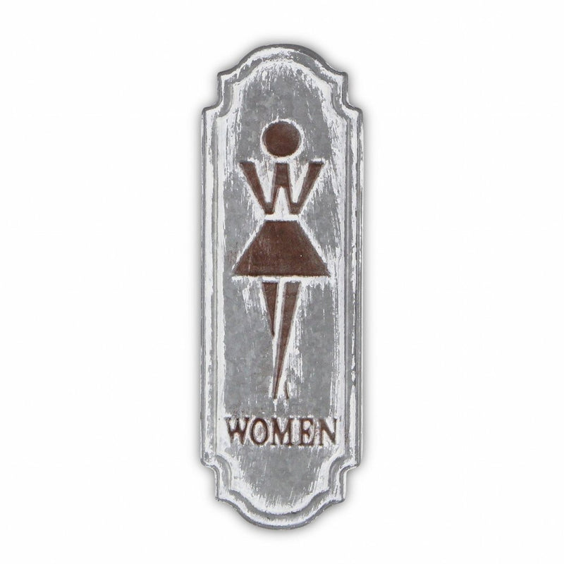 12" X 4" Gray And Brown Metal Wall Decor