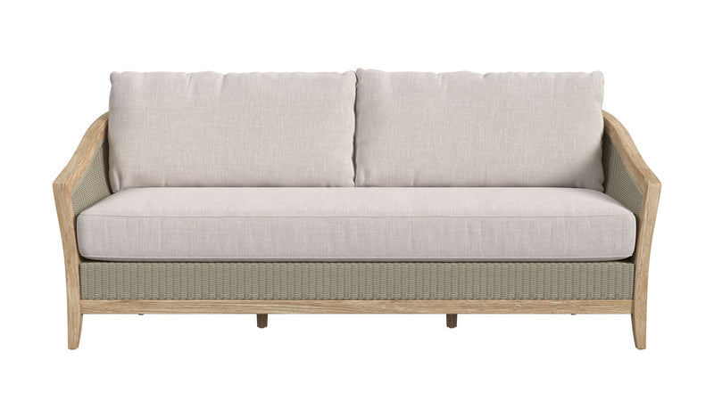 Cambria - Sofa - Coastal Teak / Latte Wicker