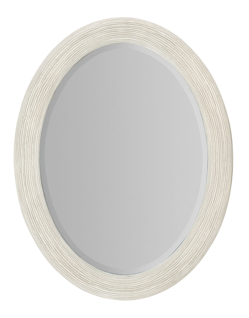 Serenity - Amelia Oval Mirror - White
