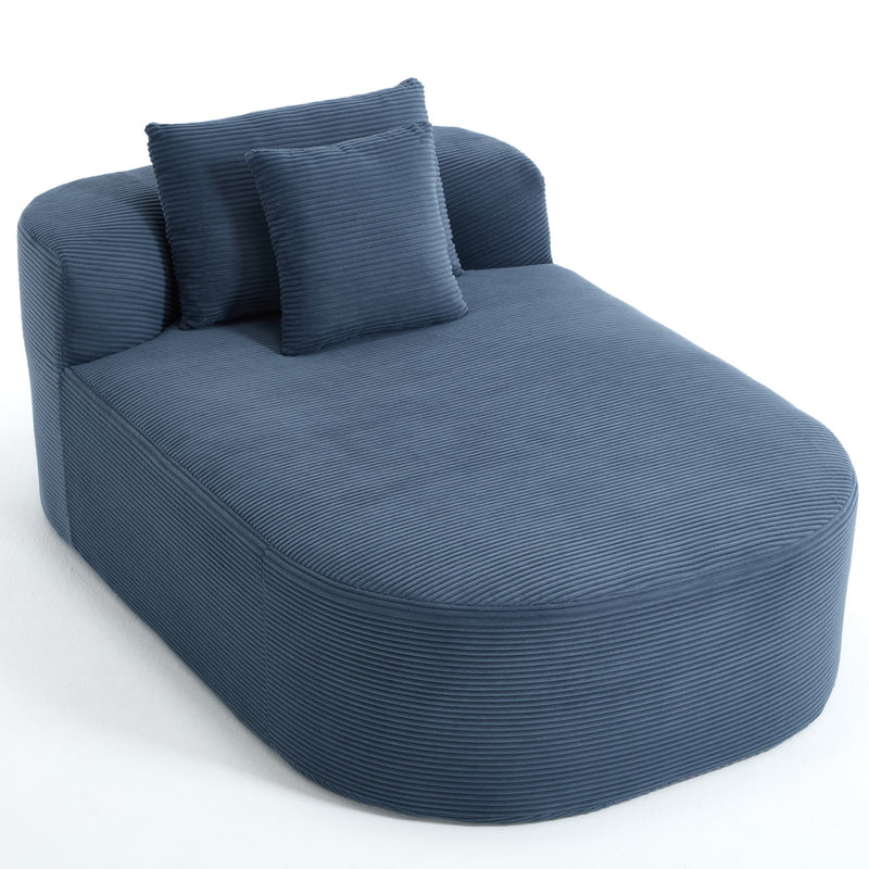 Oversized Chaise Lounge Sofa Bed With Deep Seat And Soft Pillows