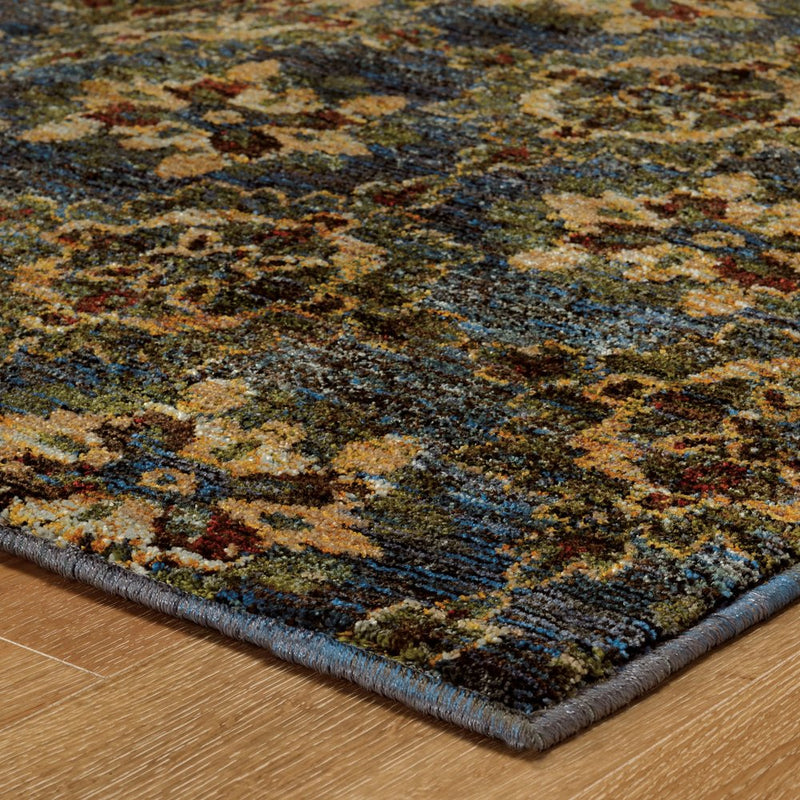 8' Red And Gold Oriental Runner Rug