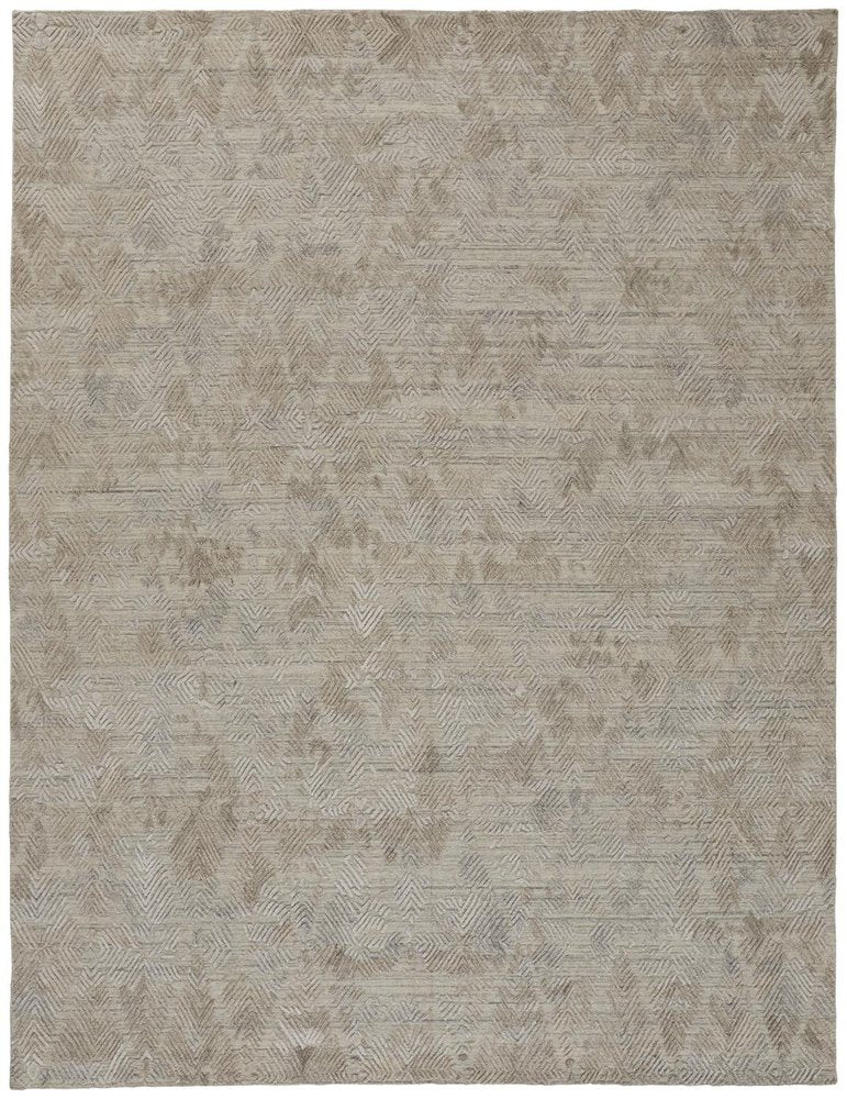4' X 6' Taupe And Gray Abstract Hand Woven Area Rug