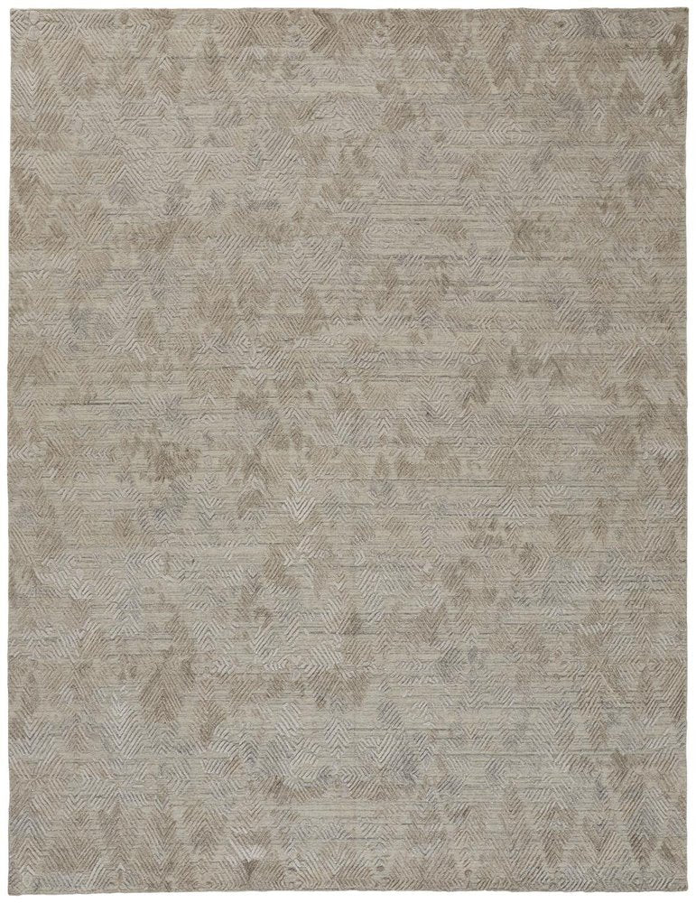 4' X 6' Taupe And Gray Abstract Hand Woven Area Rug