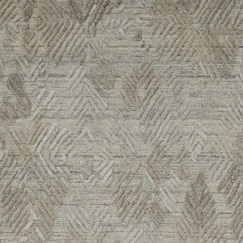 4' X 6' Taupe And Gray Abstract Hand Woven Area Rug