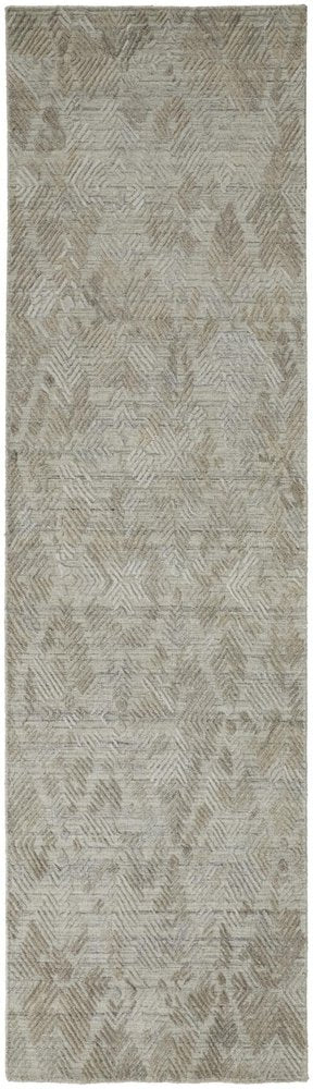 4' X 6' Taupe And Gray Abstract Hand Woven Area Rug