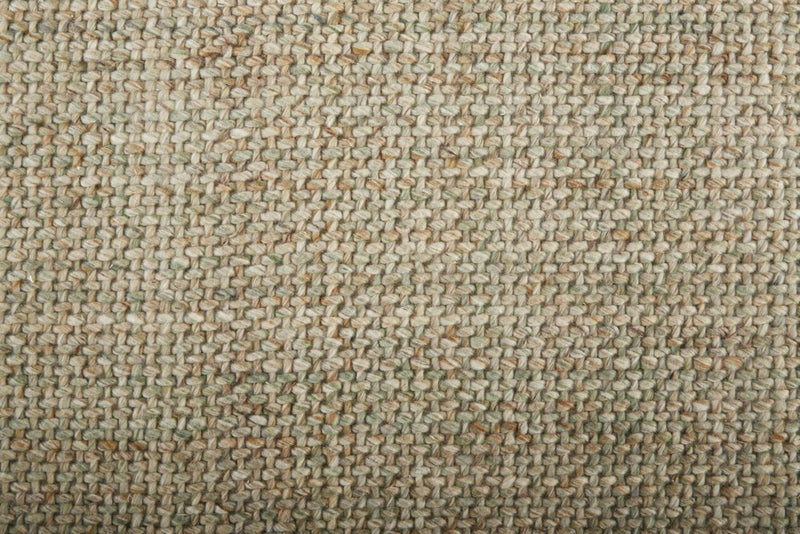 5' X 8' Tan And Green Hand Woven Area Rug