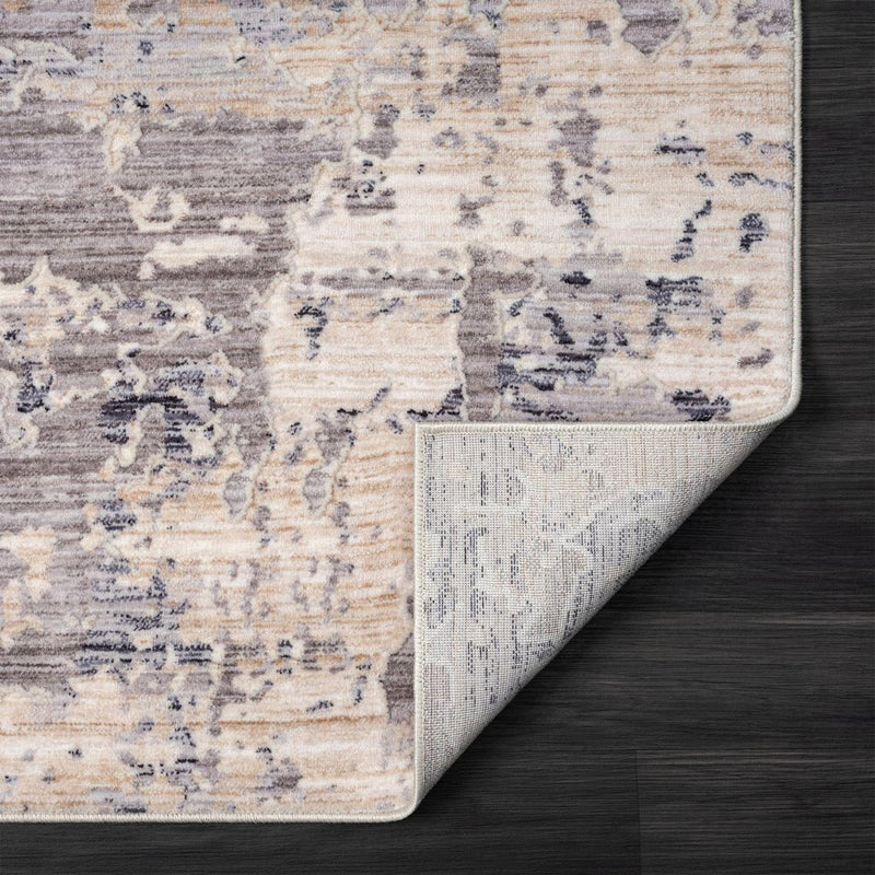 5' X 8' Gray Abstract Area Rug