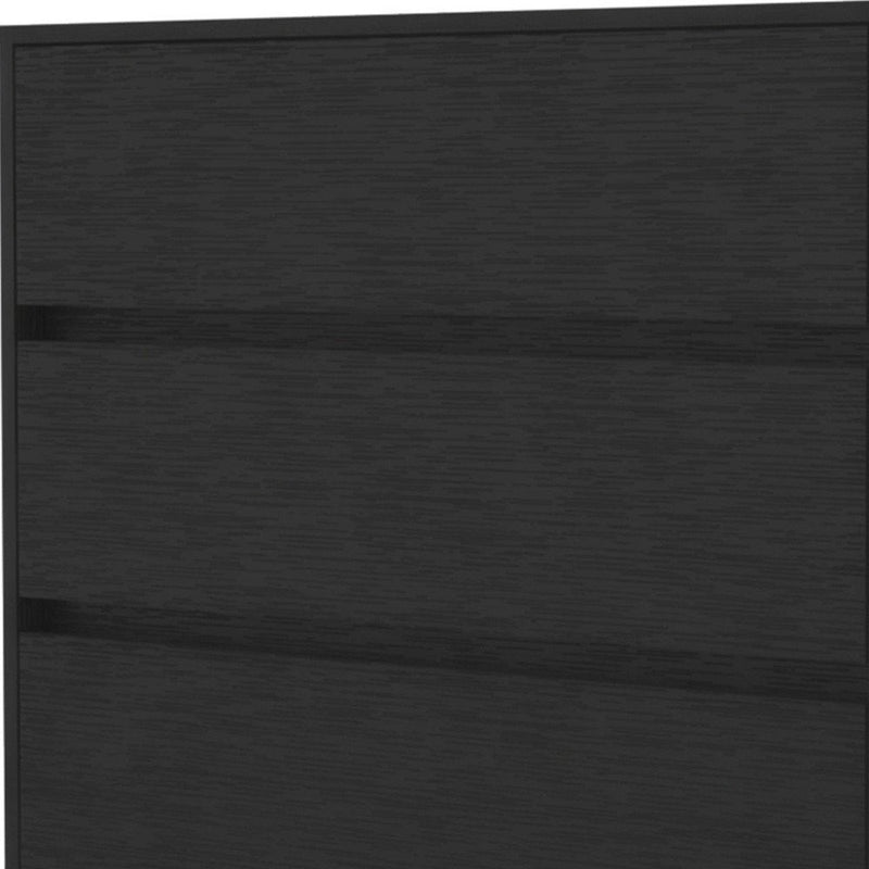 33" White Wood Three Drawer Dresser