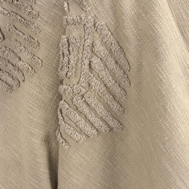 50" X 60" Brown Cotton Woven Ikat Throw Blanket with Tassels