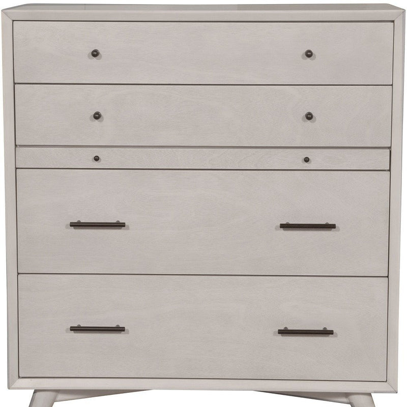 38" Walnut Solid Wood Four Drawer Dresser