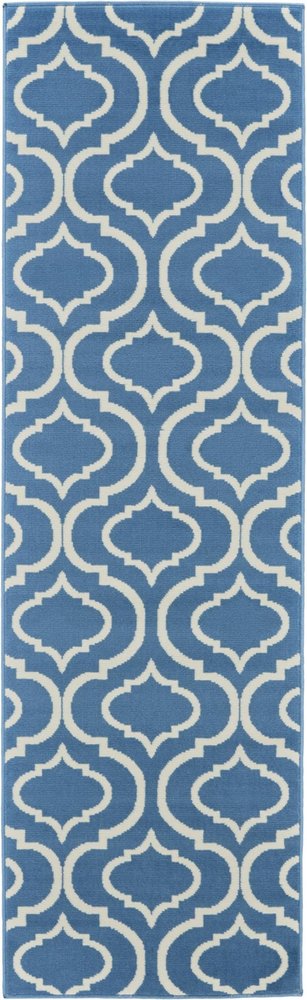 7' Gray Moroccan Power Loom Runner Rug