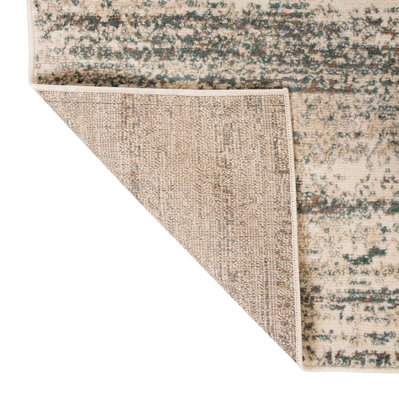 9' X 12' Ivory And Gray Abstract Area Rug
