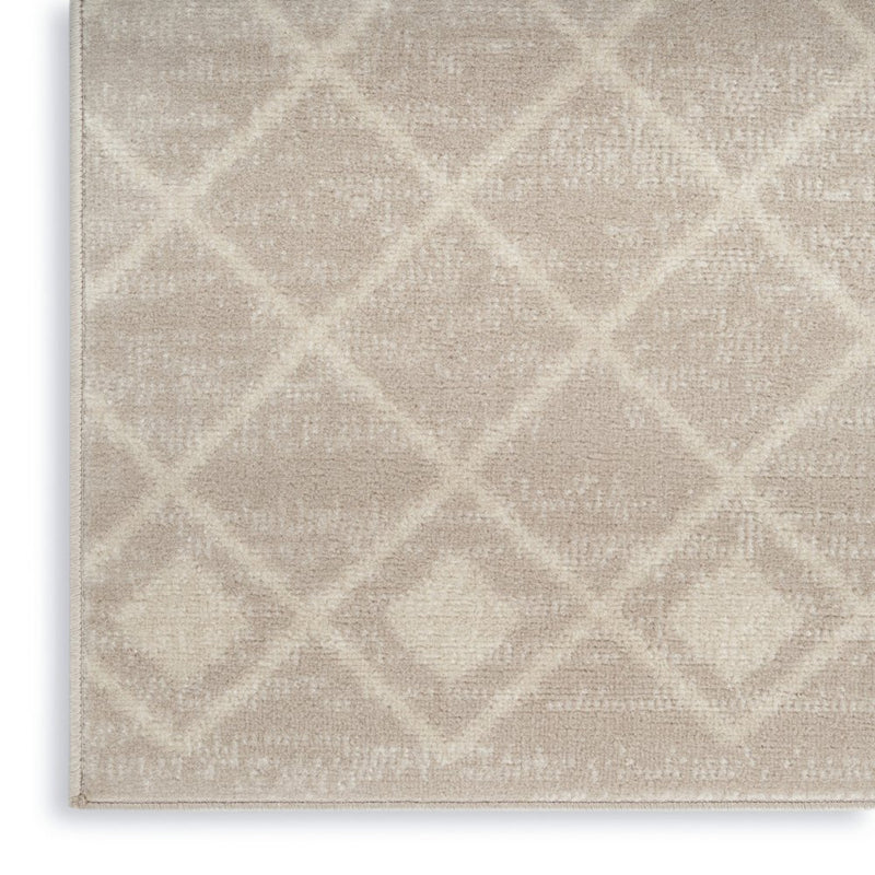 8' X 10' Beige and Ivory Moroccan Power Loom Area Rug
