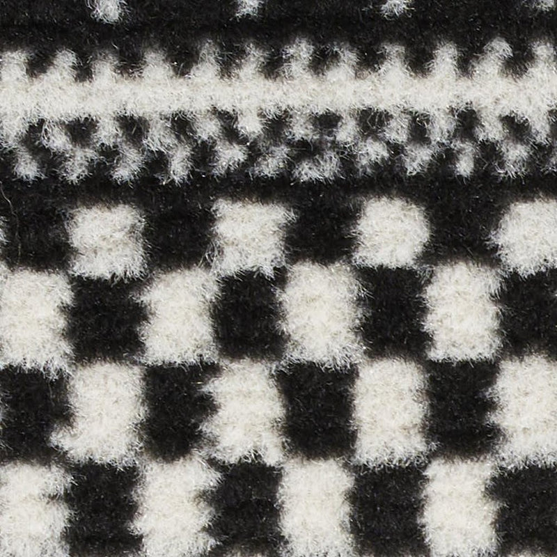 8' X 10' Black Striped Power Loom Area Rug