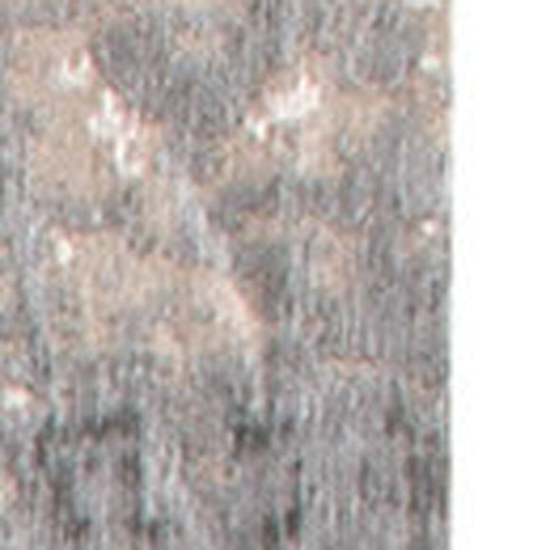 5' X 7' Gray and White Abstract Non Skid Area Rug