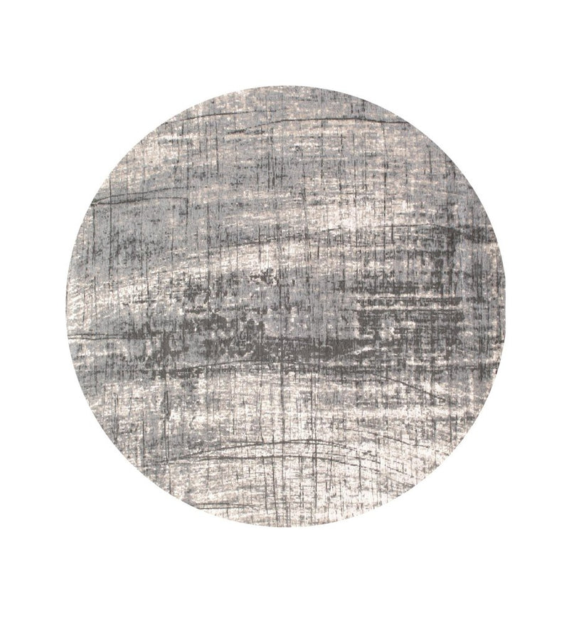 5' X 7' Gray and White Abstract Non Skid Area Rug