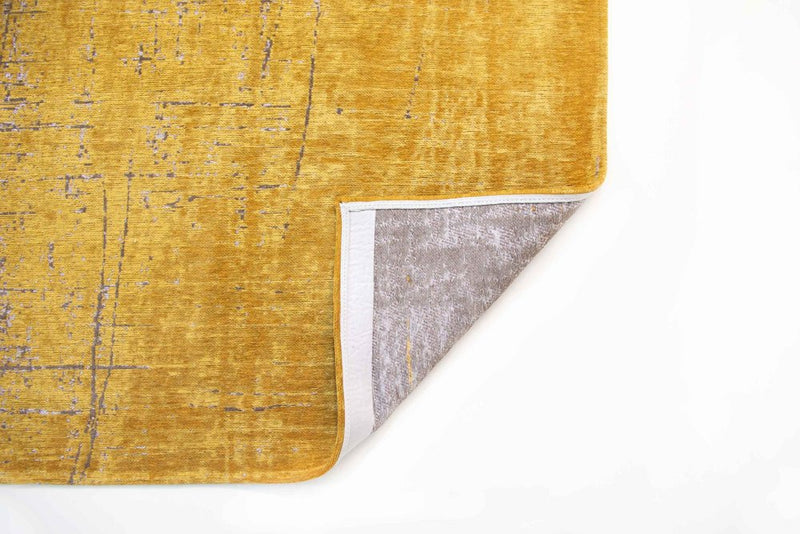 6' X 8' Yellow And Brown Chevron ,Washable, Area Rug