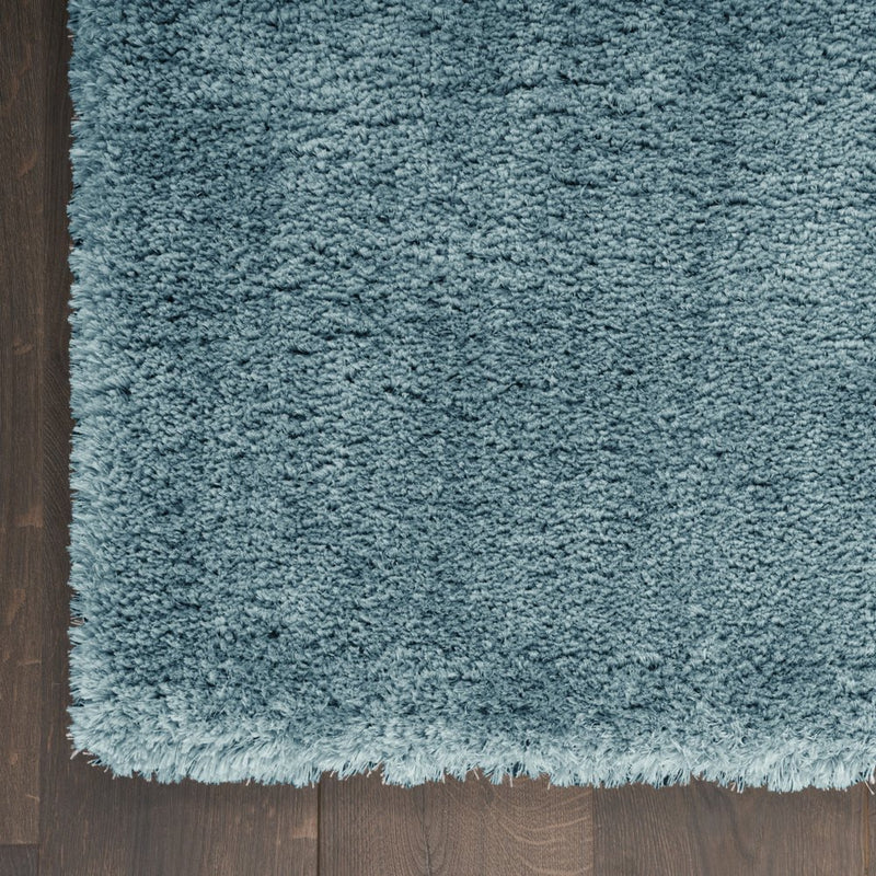 5' X 7' Aqua Shag Area Rug