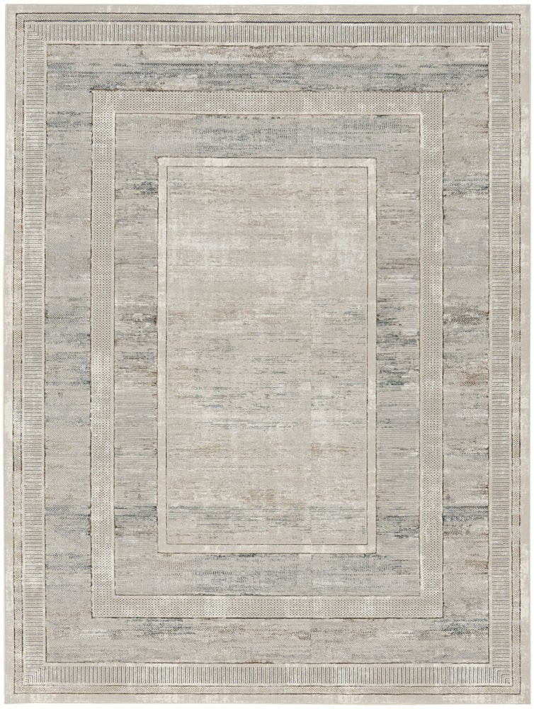 9' X 12' Cream Geometric Area Rug