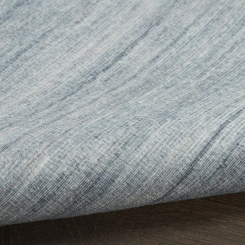 9' X 12' Aqua Abstract Washable Area Rug