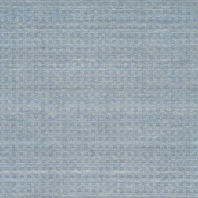 8' X 11' Denim Blue Wool Area Rug