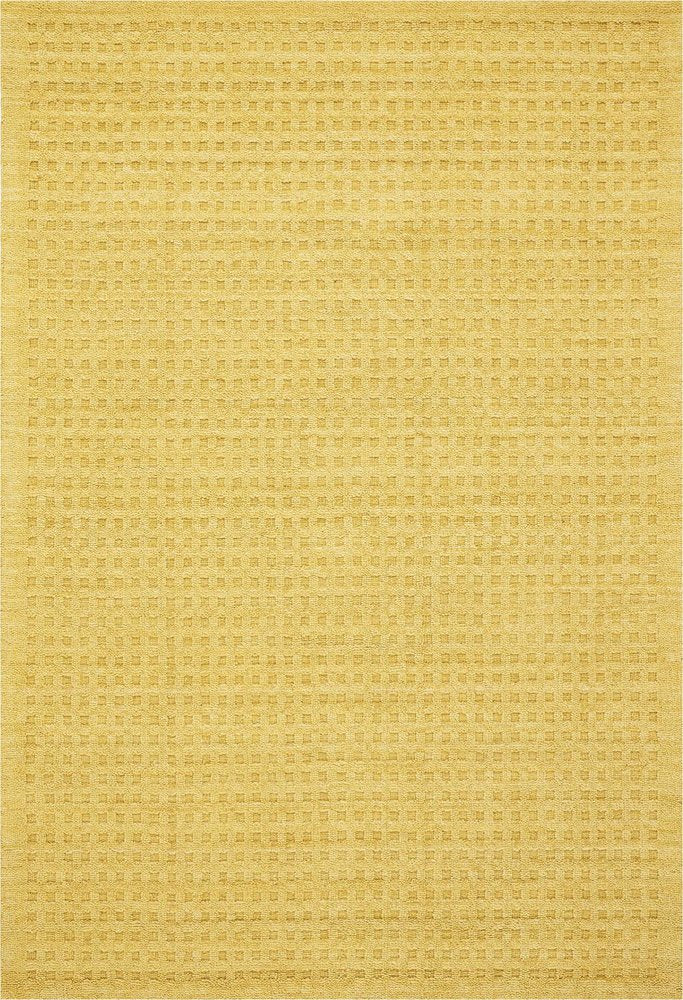 7' X 10' Gold Wool Area Rug