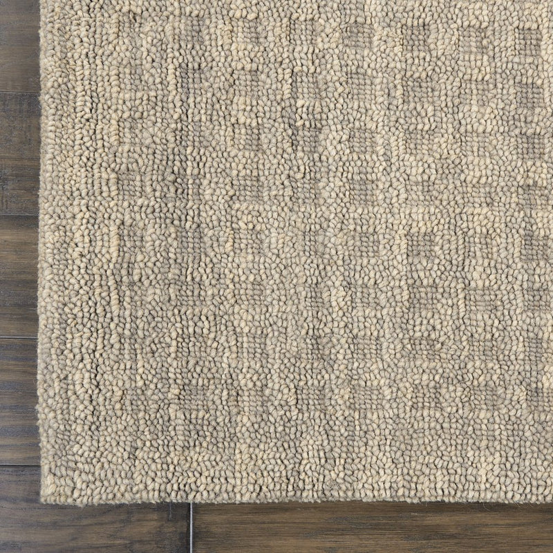 4' X 5' Latte Wool Area Rug