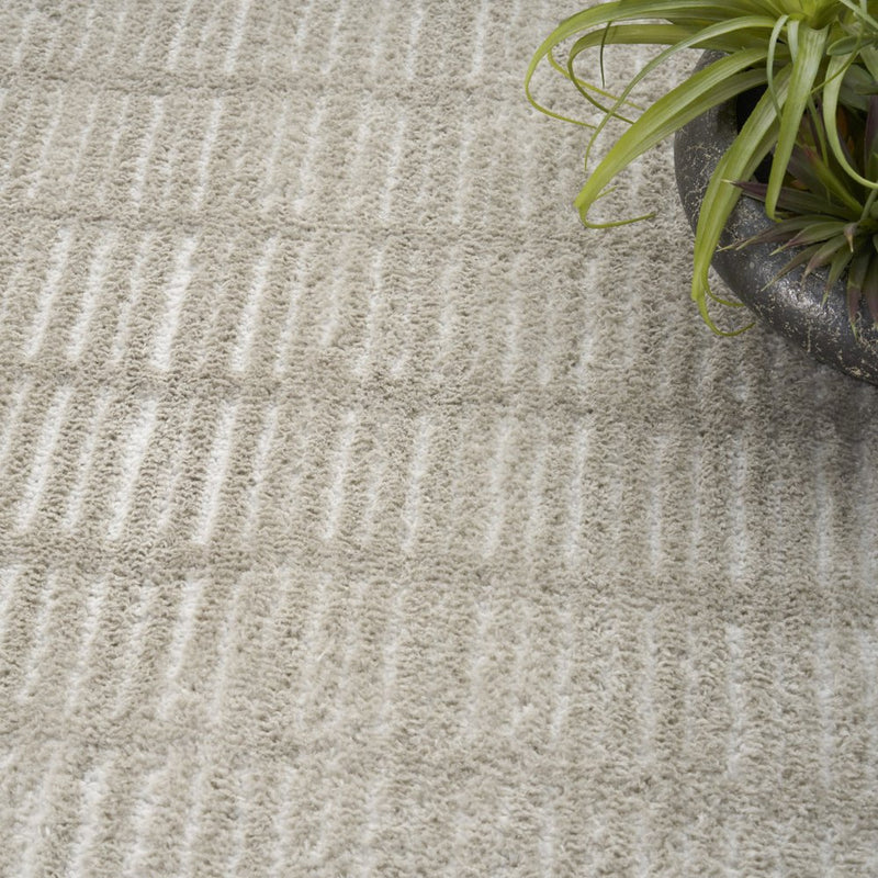 7' X 9' Gray Geometric Area Rug