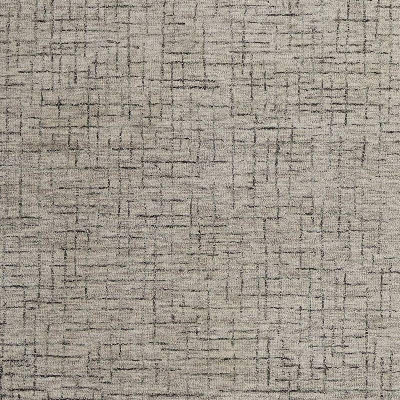 5' X 8' Ivory and Gray Wool Hand Tufted Distressed Area Rug
