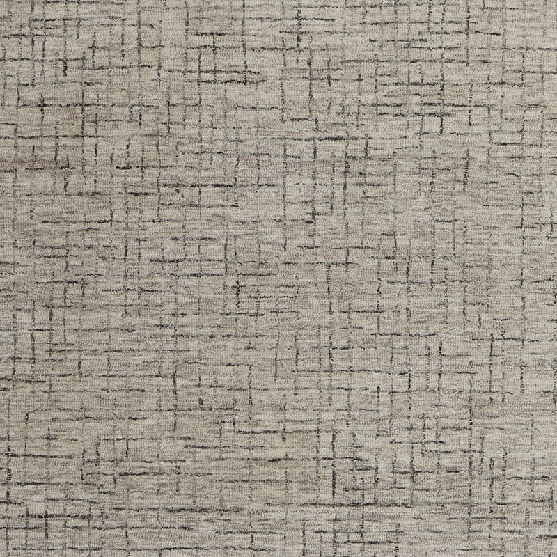 5' X 8' Ivory and Gray Wool Hand Tufted Distressed Area Rug