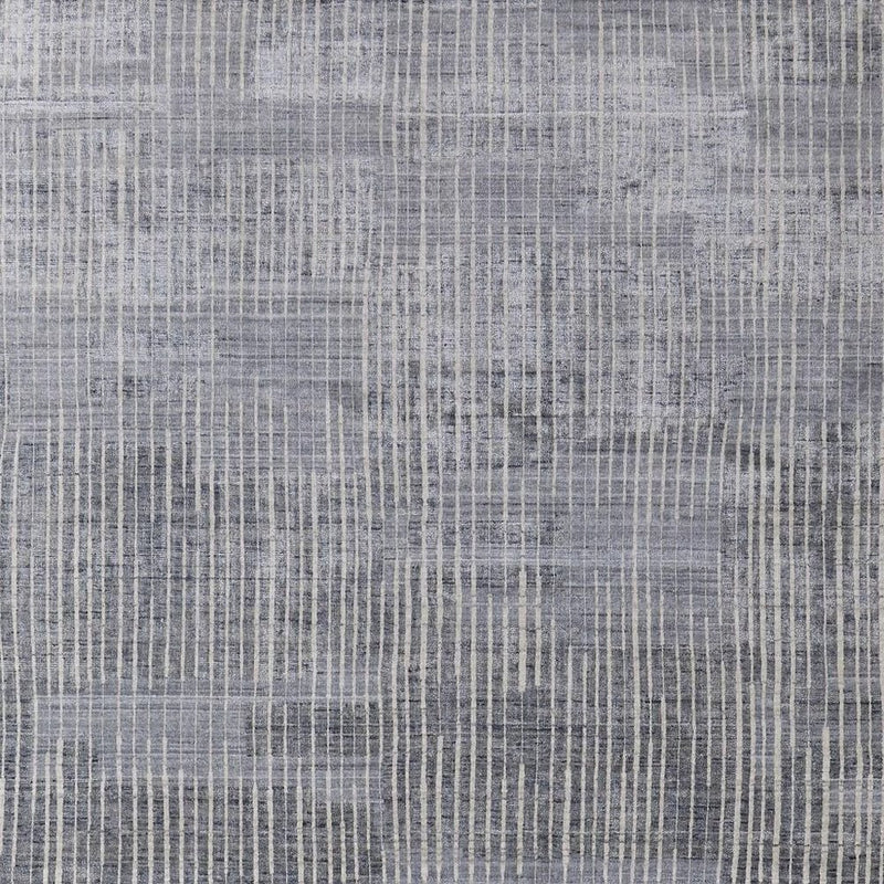 3' X 5' Blue Ivory And Gray Abstract Hand Woven Distressed Area Rug