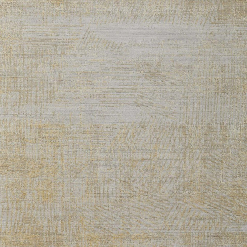 3' X 5' Yellow and Ivory Abstract Hand Woven Area Rug