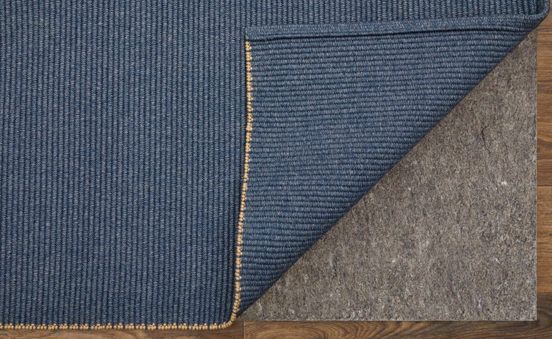 8' X 10' Blue Hand Woven Area Rug