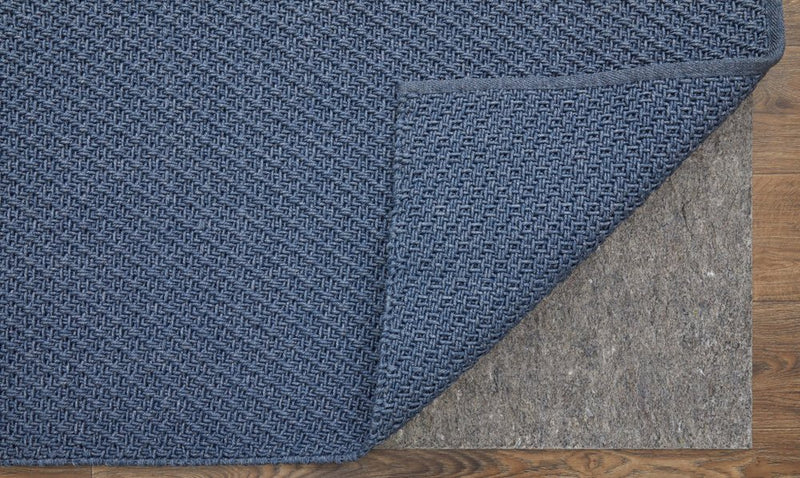 8' X 10' Blue Hand Woven Area Rug