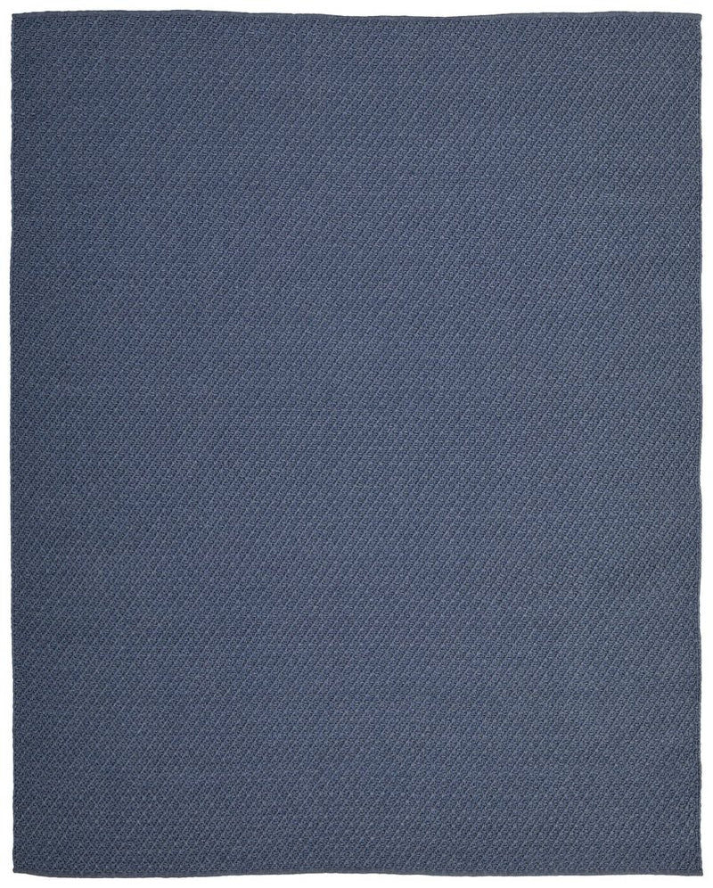 8' X 10' Blue Hand Woven Area Rug