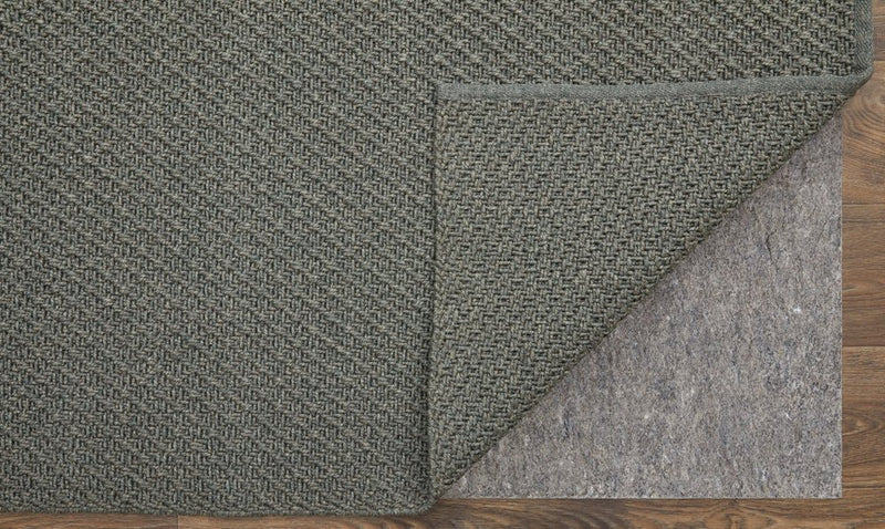 8' X 10' Green Hand Woven Area Rug
